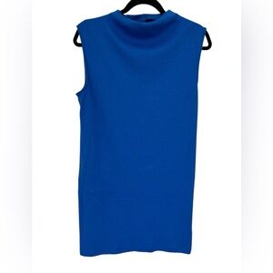 Blue Sleeveless Women's Dress